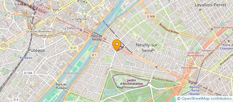localisation de l'entreprise LES PSYCHOLOGUES ASSOCIES à NEUILLY-SUR-SEINE