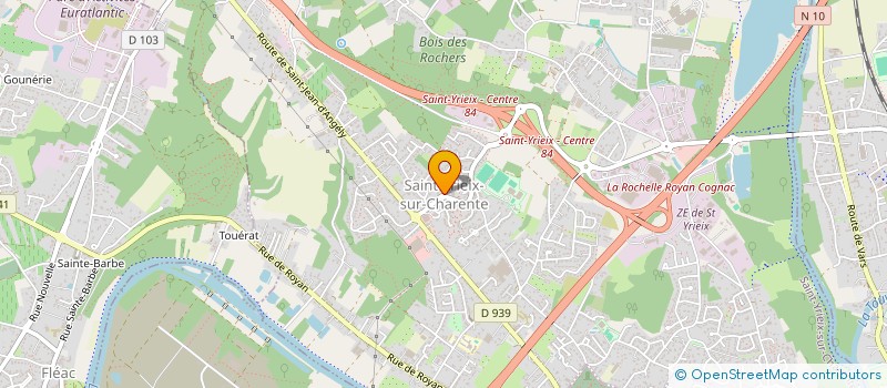 localisation de l'entreprise LES PSYCHOMOT' CHARENTAIS  SAINT-YRIEIX-SUR-CHARENTE