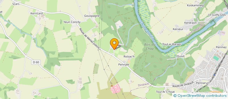 localisation de l'entreprise LES PSYCHOTHERAPEUTES DE TALMADENN  DINEAULT