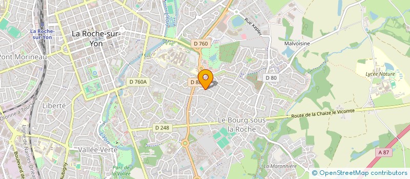 localisation de l'entreprise LES PTITES DAMES  LA ROCHE-SUR-YON