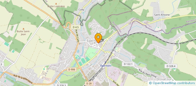 localisation de l'entreprise LES PTITES FOULEES SPARNONIENNES à EPERNON