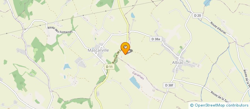 localisation de l'entreprise LES PTITES POUSSES DANS LA PRAIRIE  ALBIAC