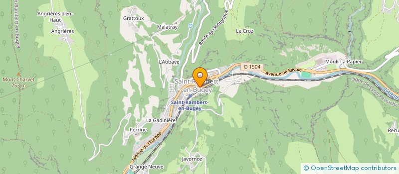 localisation de l'entreprise LES PTITS BUGISTES  SAINT-RAMBERT-EN-BUGEY