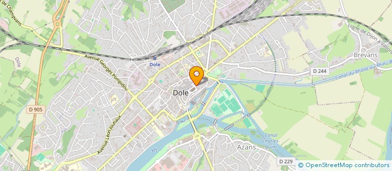 localisation de l'entreprise LES PTITS CAILLOUX à DOLE