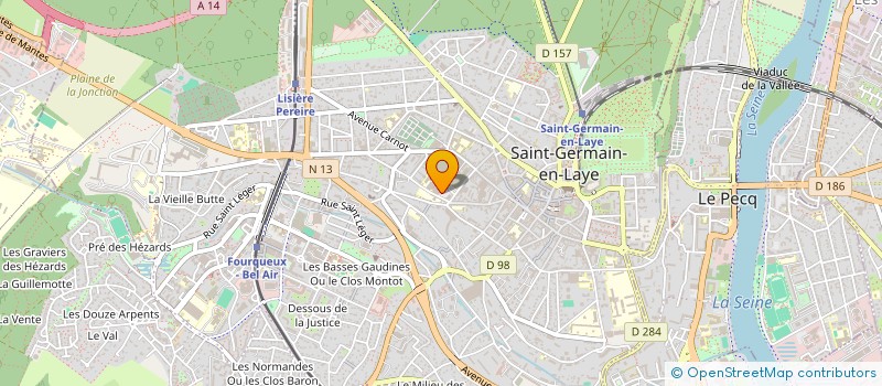 localisation de l'entreprise LES PTITS DOUDOUS DE LA CLINIQUE SAINT-GERMAIN  SAINT-GERMAIN-EN-LAYE