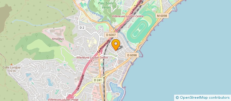 localisation de l'entreprise LES PTITS LOUPS à VILLENEUVE-LOUBET