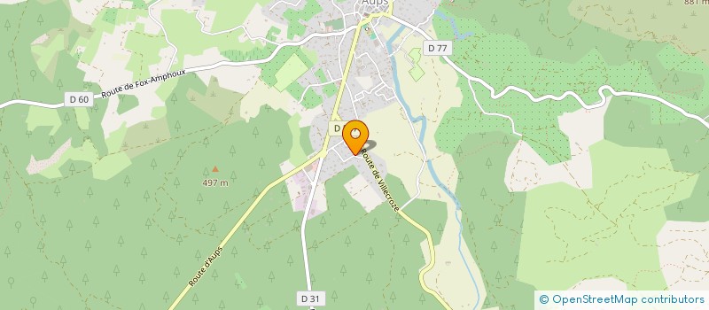 localisation de l'entreprise LES PTITS LOUPS  AUPS