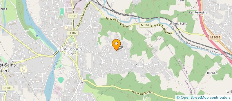 localisation de l'entreprise LES PTITS MARMAILLES  SAINT-JUST-SAINT-RAMBERT