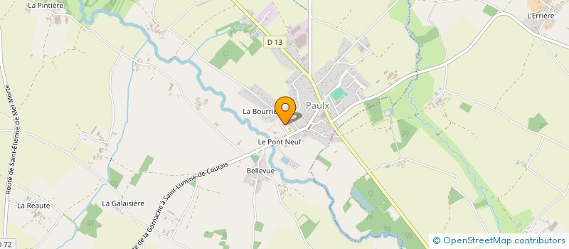 localisation de l'entreprise LES PTITS PRES VERTS  PAULX