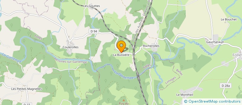 localisation de l'entreprise LES PTITS TIPIS LIMOUSI  FOLLES