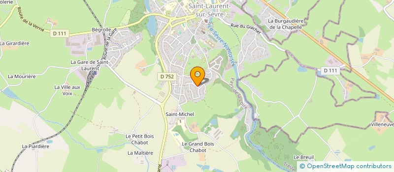 localisation de l'entreprise LES PTITS TOUCHES CHATS TOUT  SAINT-LAURENT-SUR-SEVRE