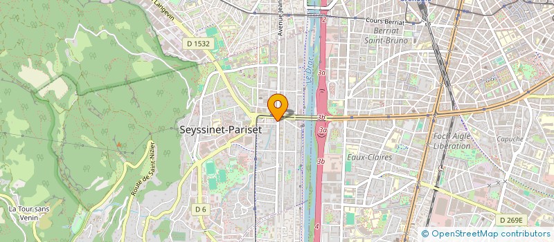 localisation de l'entreprise LES PUBLICATIONS LOCALES  SEYSSINET-PARISET