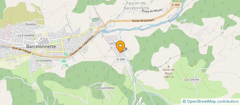 localisation de l'entreprise LES PUCES à BARCELONNETTE