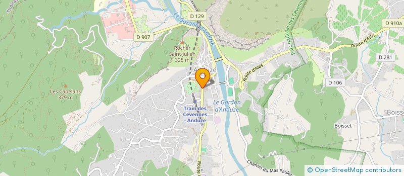 localisation de l'entreprise LES PUCES D'ANDUZE  ANDUZE