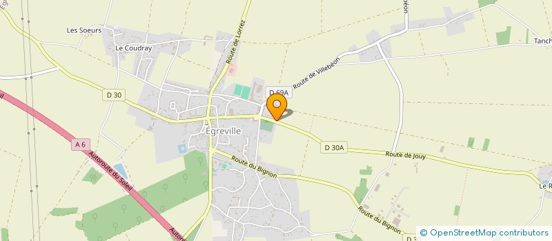 localisation de l'entreprise LES PUCES D'EGREVILLE à EGREVILLE