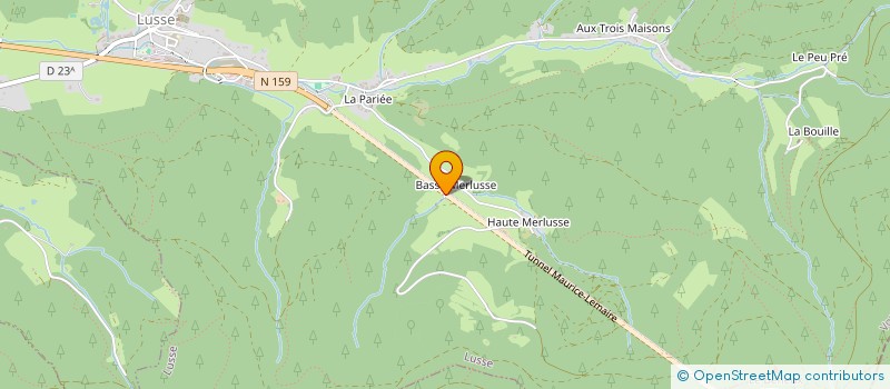 localisation de l'entreprise LES PUCES DE LUSSE  LUSSE