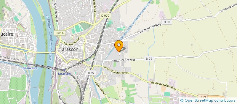 localisation de l'entreprise LES PUCES DE PROVENCE à TARASCON