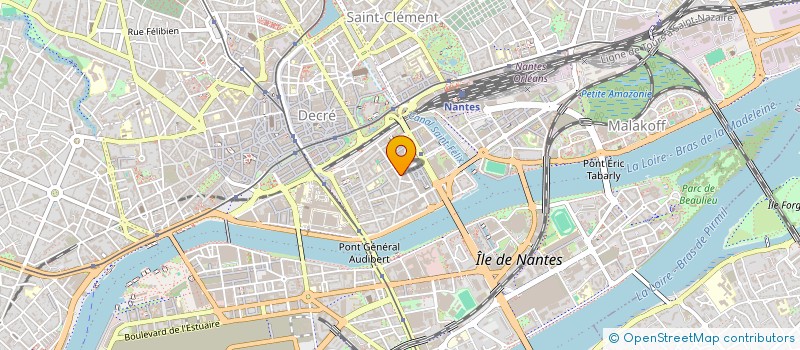 localisation de l'entreprise LES PUCES DU CHAMP DE MARS à NANTES