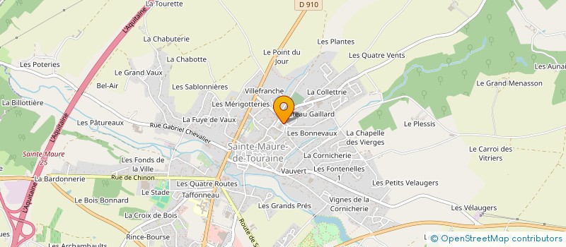 localisation de l'entreprise LES PUCES SAINTE MAURIENNES à SAINTE-MAURE-DE-TOURAINE