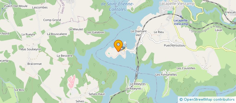 localisation de l'entreprise LES PUECH DES OUILHES à LACAPELLE VIESCAMP