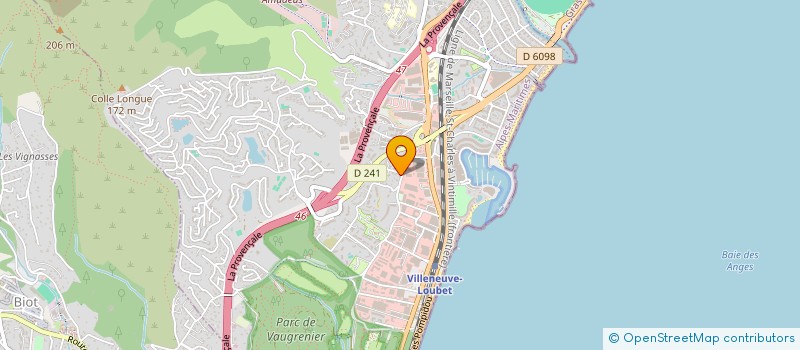 localisation de l'entreprise LES PUISSANCES  VILLENEUVE-LOUBET