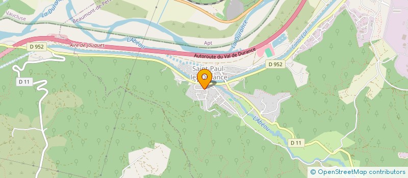 localisation de l'entreprise LES PUITS DE CEZANNE  SAINT-PAUL-LES-DURANCE