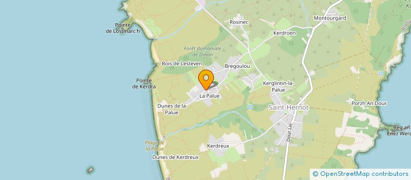 localisation de l'entreprise LES PUITS DU DESERT - ARMORIQUE à CROZON