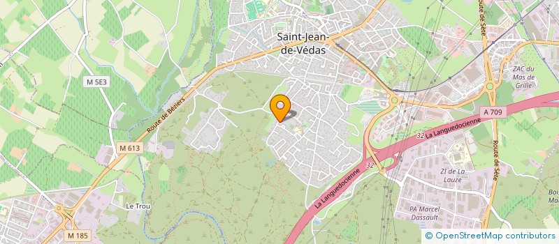 localisation de l'entreprise LES PUNCHY LADIES  SAINT-JEAN-DE-VEDAS