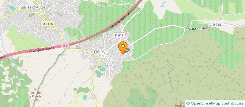 localisation de l'entreprise LES PURS SANG DU LOISIR  NARBONNE