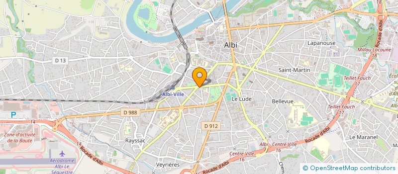 localisation de l'entreprise LES PYMPRENELLES à ALBI