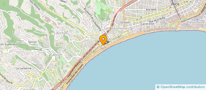 localisation de l'entreprise LES PYRAMIDES à NICE
