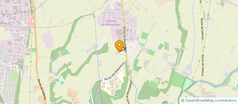 localisation de l'entreprise LES PYRAMIDES  MONTELEGER