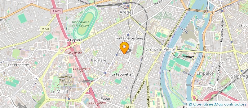 localisation de l'entreprise LES PYRAMIDES à TOULOUSE