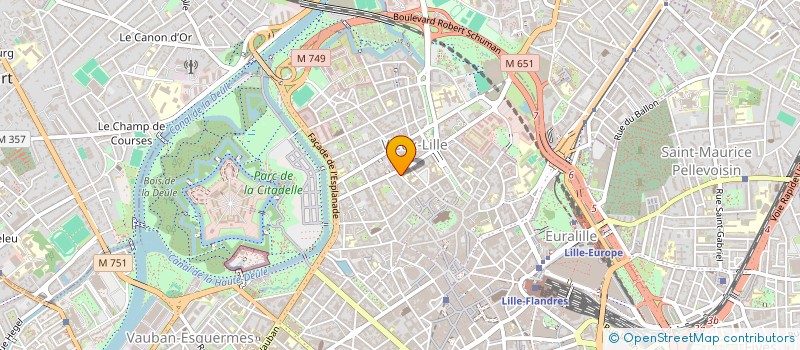 localisation de l'entreprise LES PYRAMIDES à LILLE
