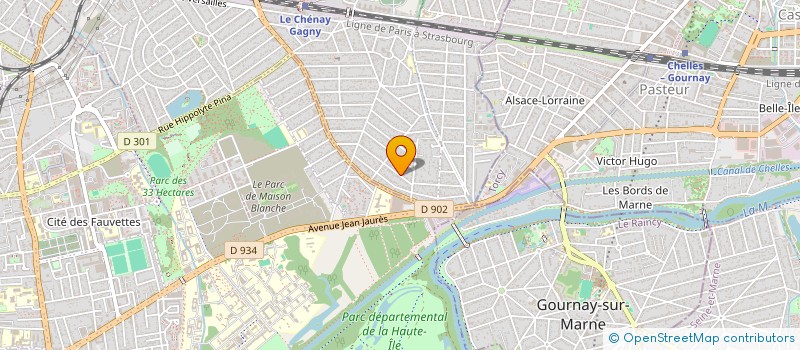 localisation de l'entreprise LES PYRAMIDES à GAGNY