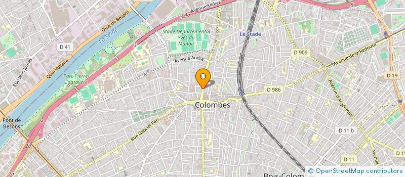 localisation de l'entreprise LES PYRAMIDES à COLOMBES