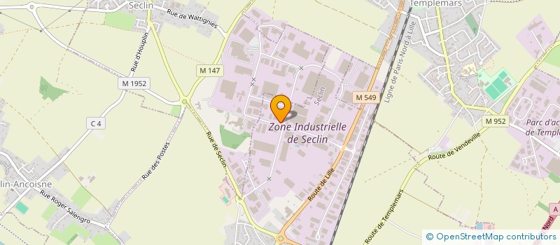 localisation de l'entreprise LES PYRAMIDES à SECLIN