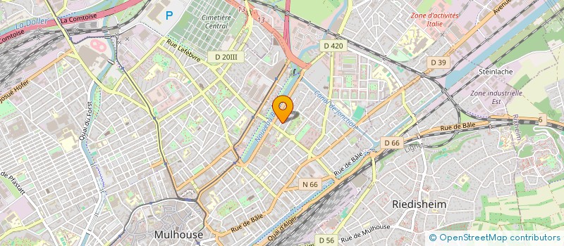 localisation de l'entreprise LES PYRAMIDES  MULHOUSE