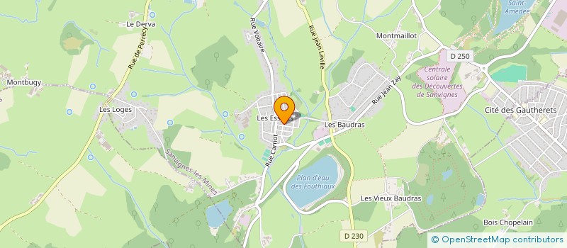 localisation de l'entreprise LES PYRAMIDES  SANVIGNES-LES-MINES