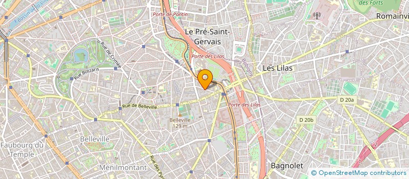 localisation de l'entreprise LES PYRENEES  PARIS