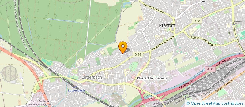 localisation de l'entreprise LES PYRENEES  LUTTERBACH