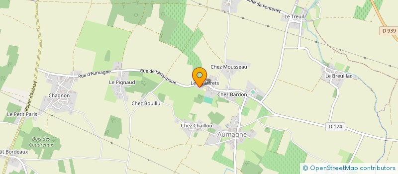 localisation de l'entreprise LES QUADEURS DE L'ATLANTIQUE  AUMAGNE