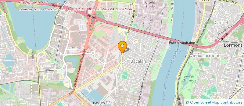 localisation de l'entreprise LES QUAIS D AQUITAINE à BORDEAUX