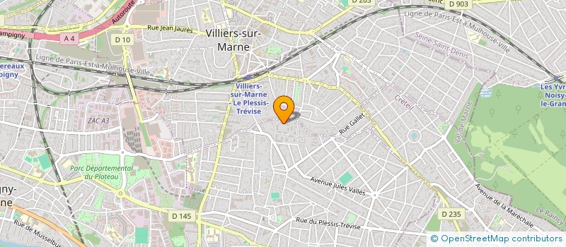 localisation de l'entreprise LES QUARTIERS DU COEUR à CHAMPIGNY-SUR-MARNE