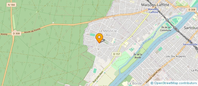 localisation de l'entreprise LES QUATRE  LE MESNIL-LE-ROI