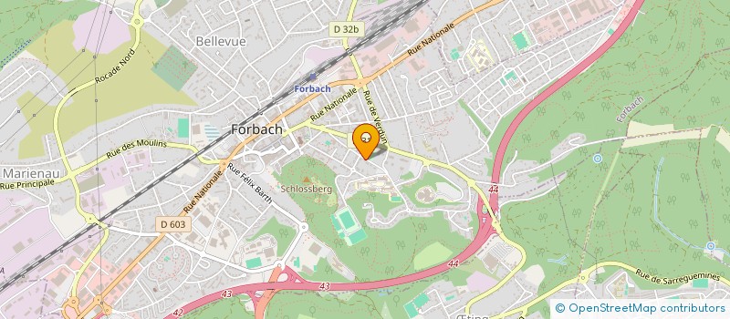 localisation de l'entreprise LES QUATRE A à MORSBACH