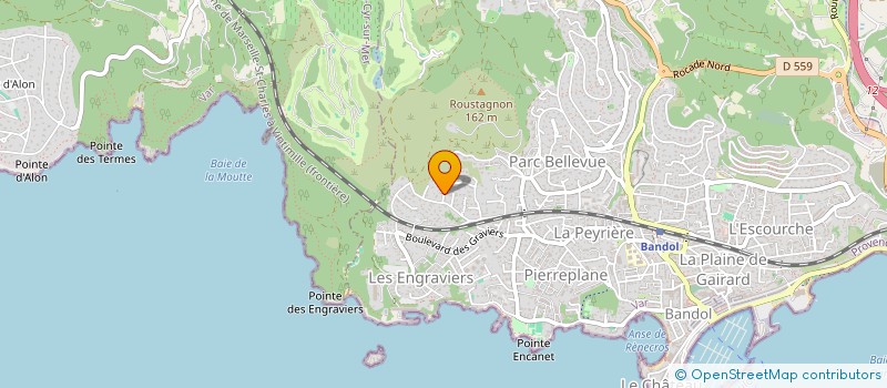 localisation de l'entreprise LES QUATRE AIMES  BANDOL