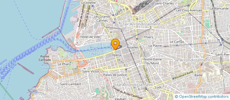localisation de l'entreprise LES QUATRE AMIS à MARSEILLE