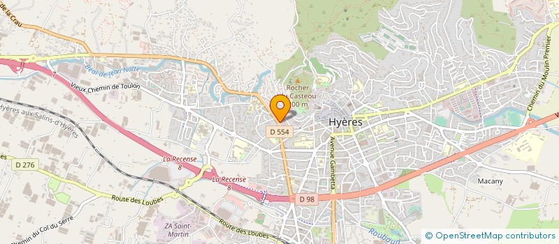 localisation de l'entreprise LES QUATRE ANGES à HYERES