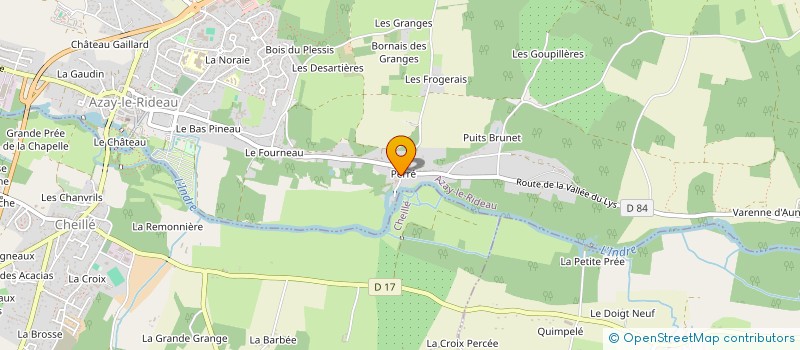 localisation de l'entreprise LES QUATRE ARPENTS à AZAY LE RIDEAU